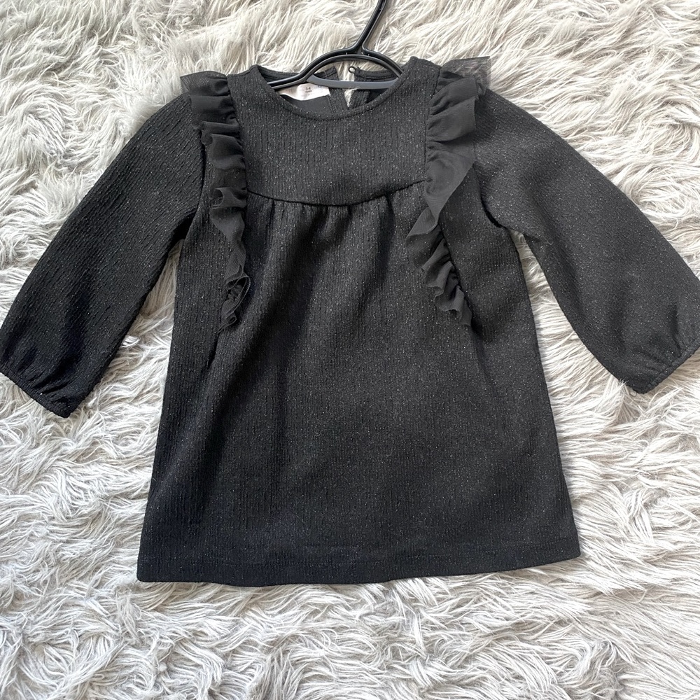 Shimmery Zara Toddler Ruffle Dress (Size 3-4 Years)